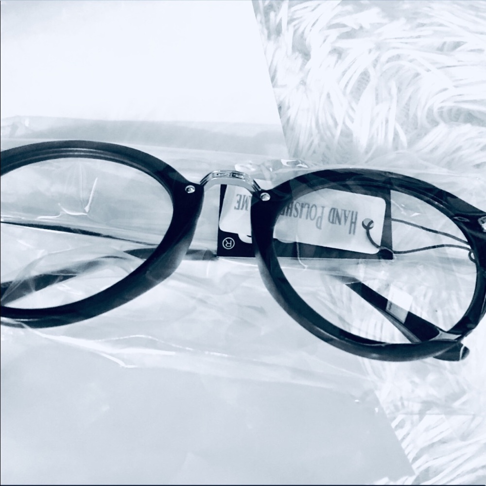 Round full rim clear sunglasses - Picture 3 of 3